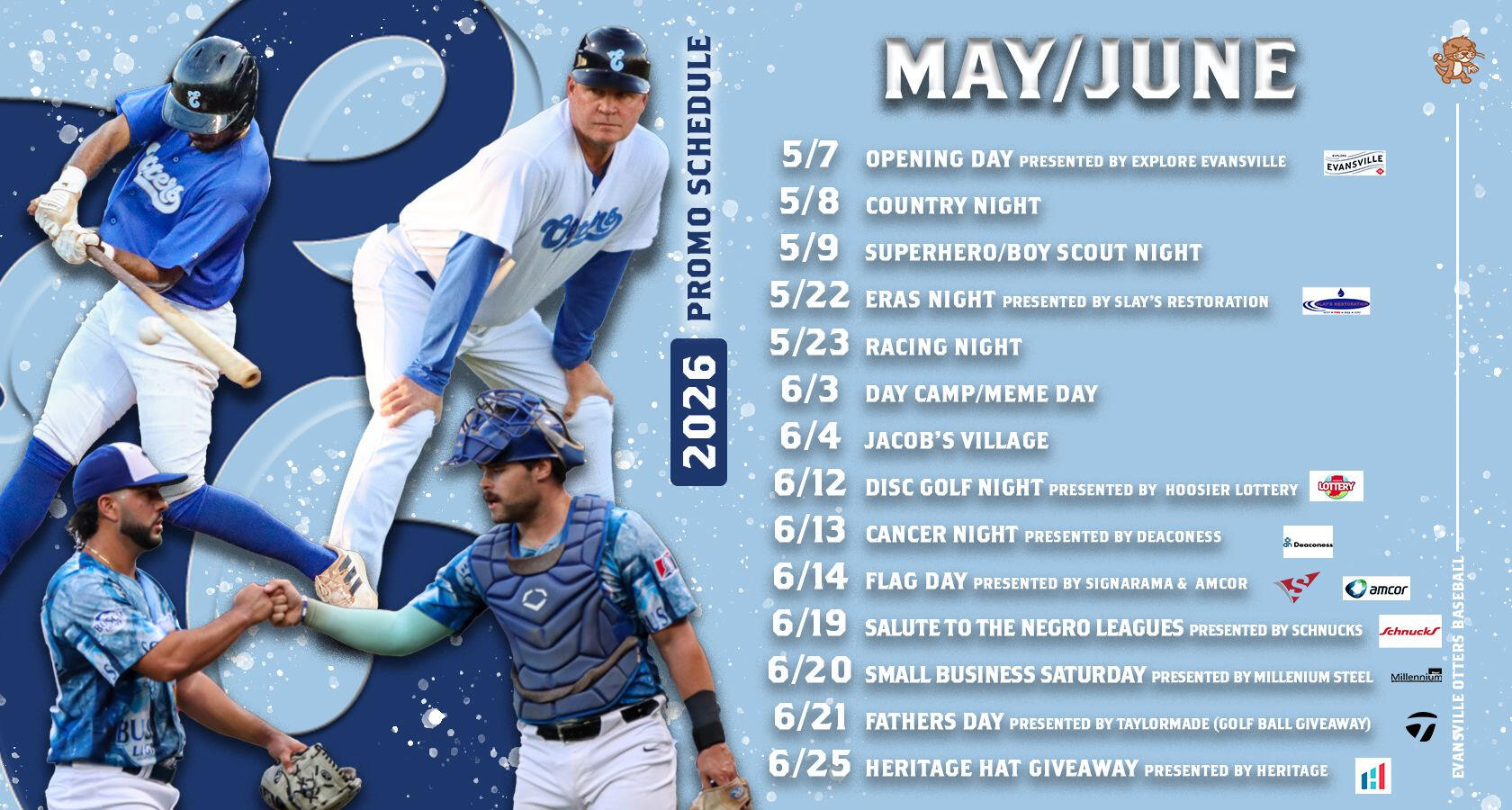 Evansville Otters Schedule